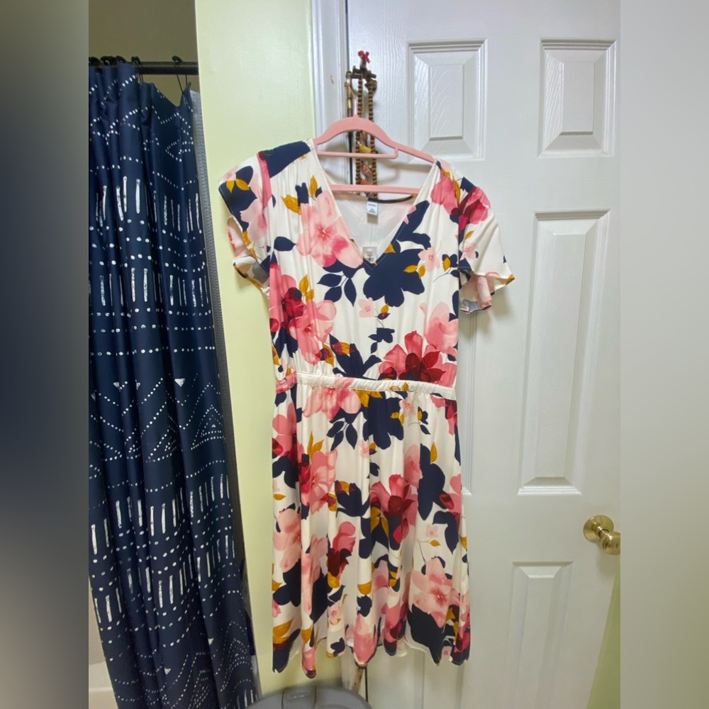Floral large tall old navy dress